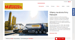 Desktop Screenshot of matuszek-beton.pl