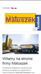 Mobile Screenshot of matuszek-beton.pl
